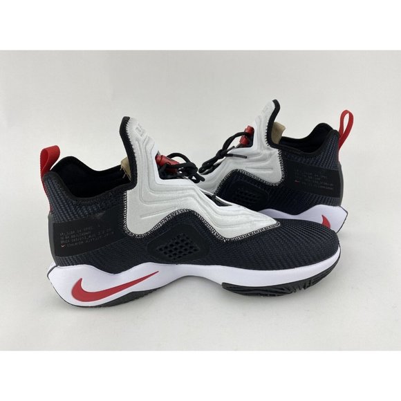 Nike LeBron Soldier 14 Black White Men's Basketball Shoes Red XIV CK6024 002 - Picture 11 of 12